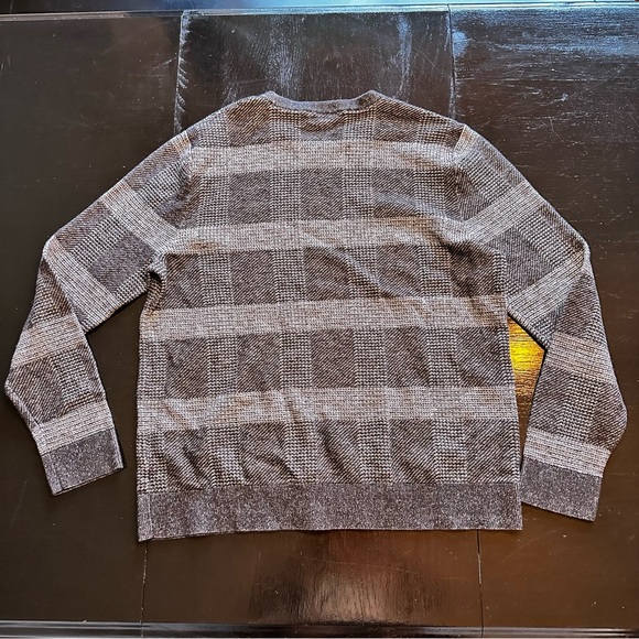 Gray XXL Crewneck Sweater Wool Blend Short Wide Dad Grandpa - Picture 7 of 8